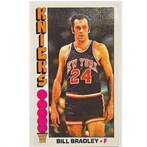 1969 BILL BRADLEY TOPPS CHEWING GUM JUMBO CARD